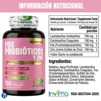 FOS Probióticos + Zinc | Bienestar Íntimo Femenino